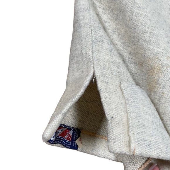 VINTAGE‎ 1960’s Wool Norwegian Zip Cardigan Handmade Sweater Sz 38 (M) - Picture 7 of 14